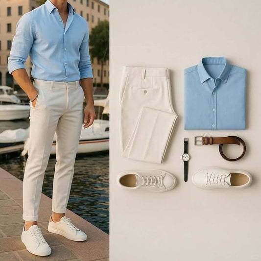 All time best combo Navy Blue with white